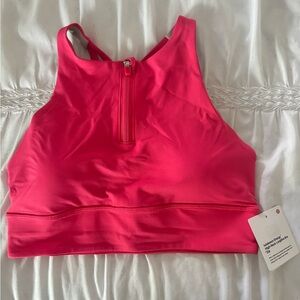 Lululemon Energy Bra High Neck Long Line Zip NWT